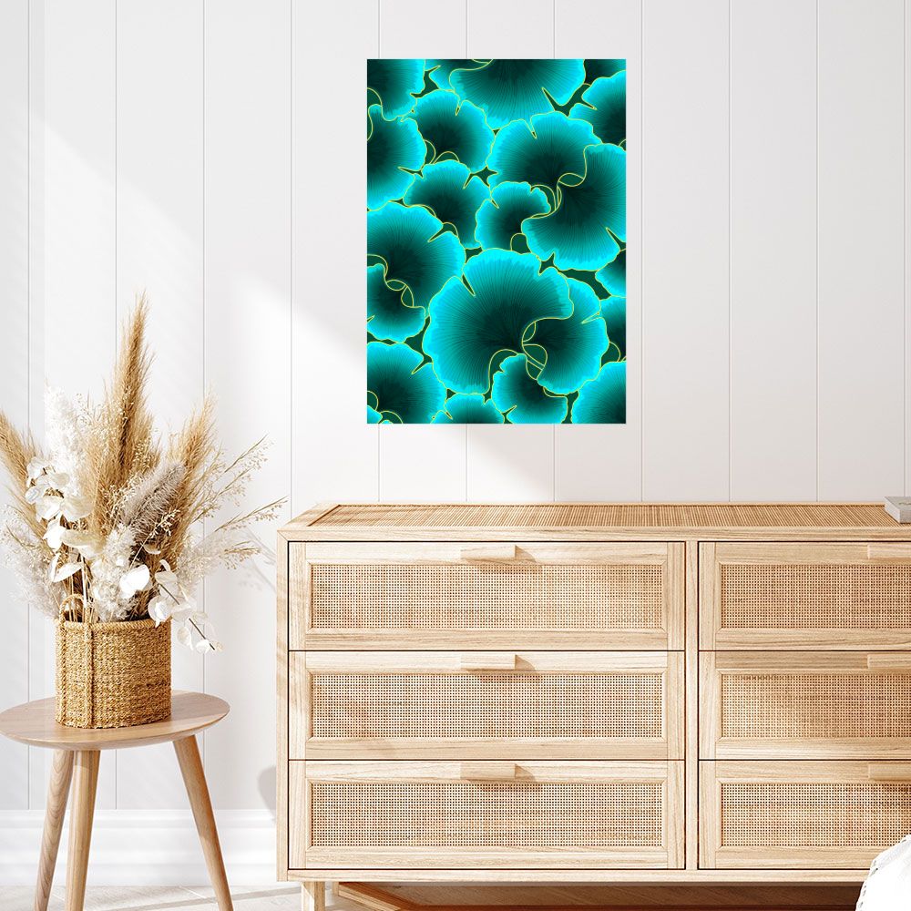 Affiche Fleurs lumineuses