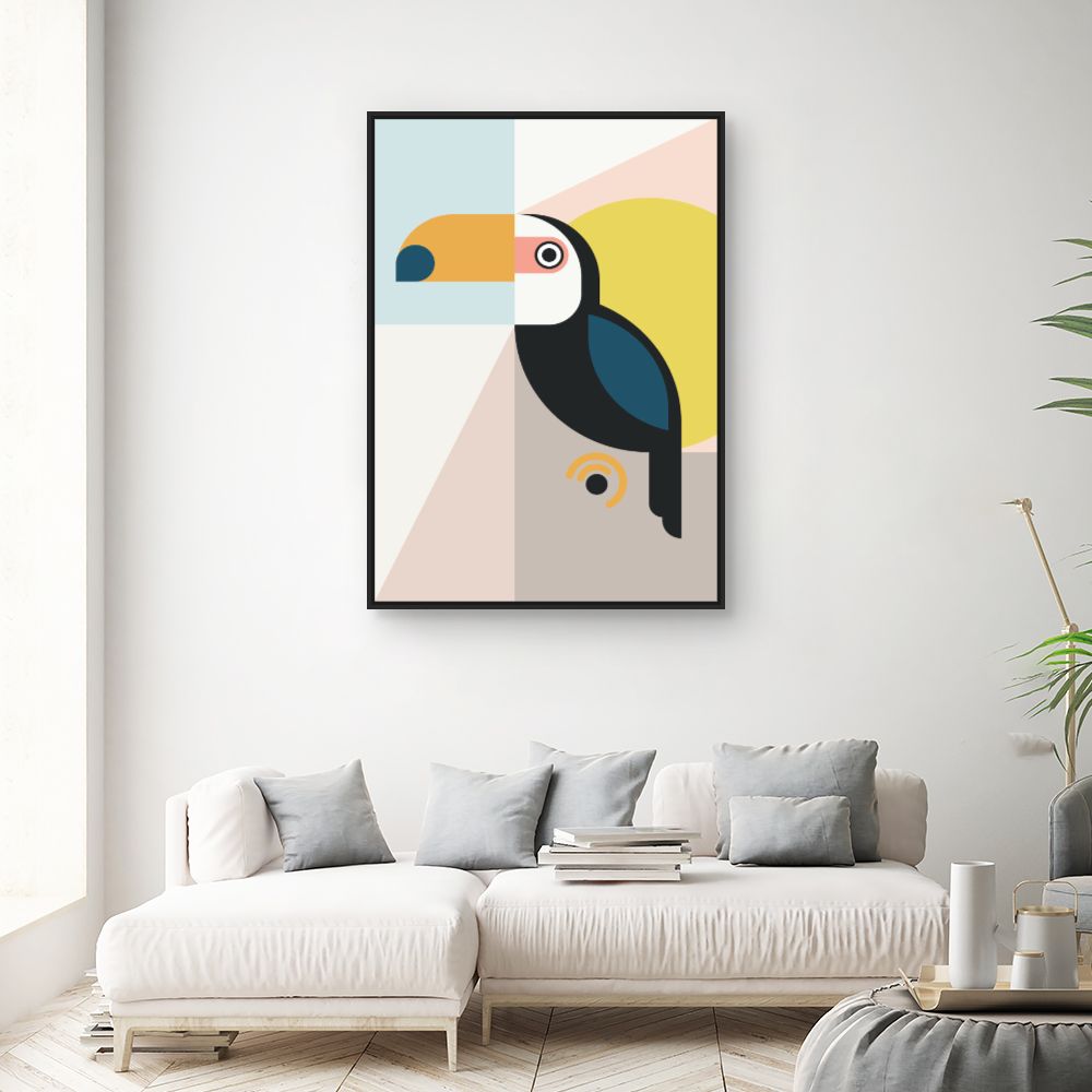 Tableau Toucan abstrait