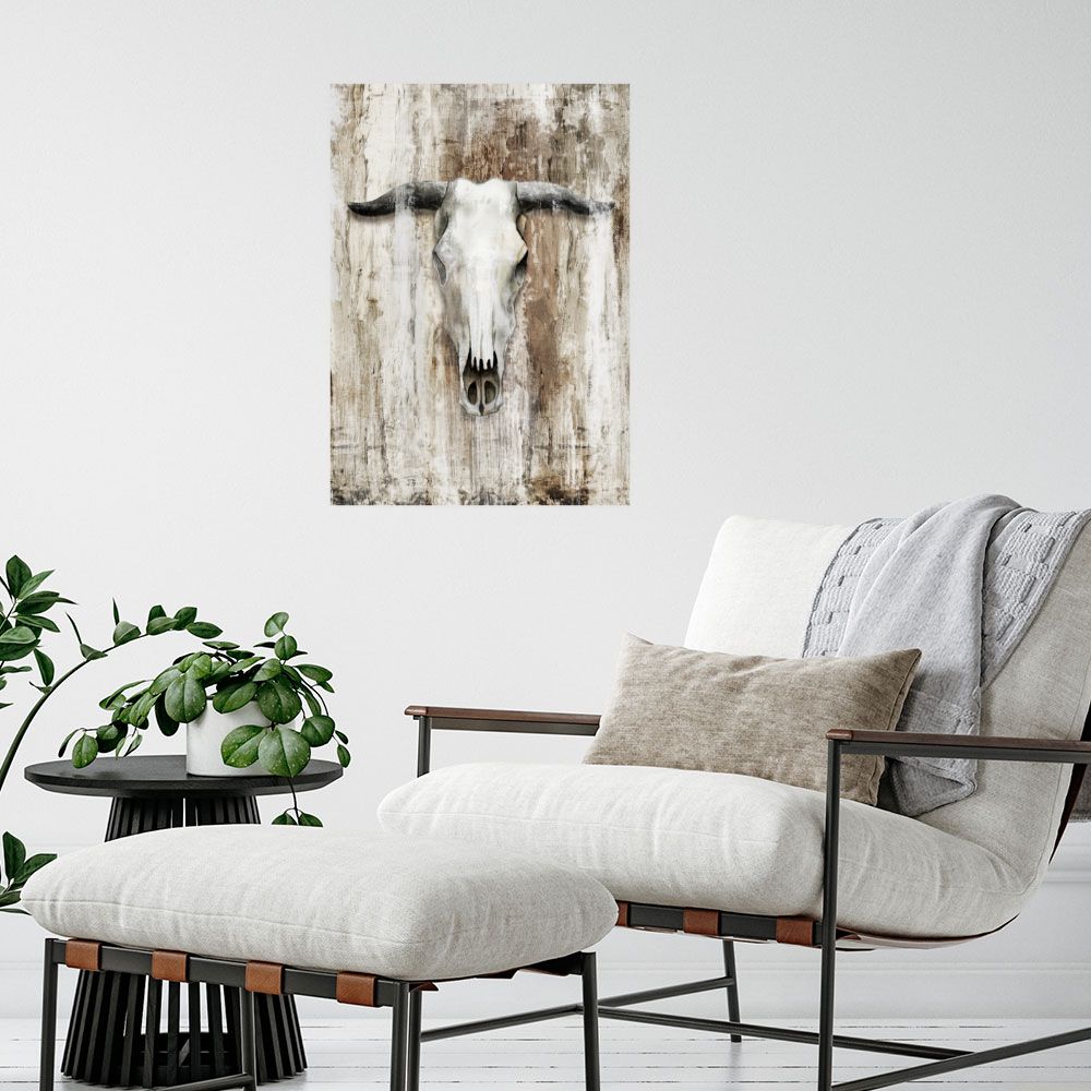 Affiche Crâne rustique