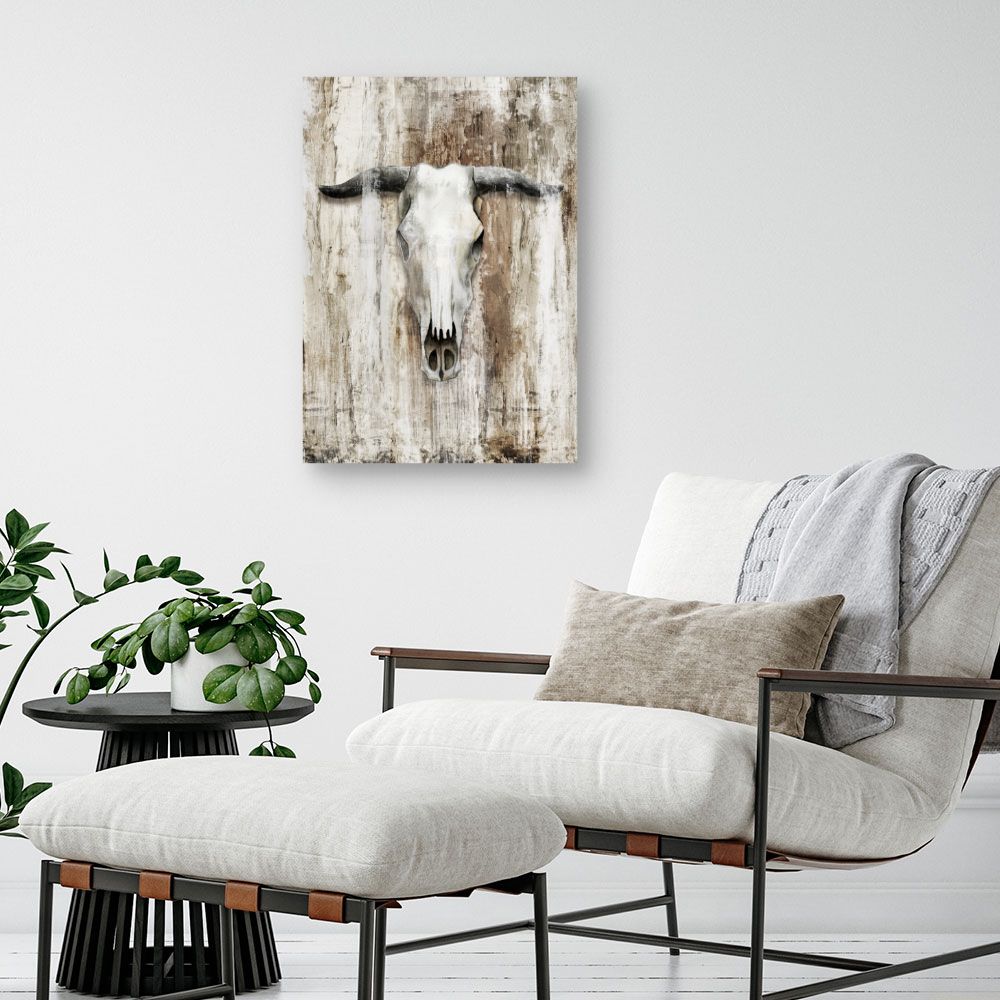 Tableau Crâne rustique