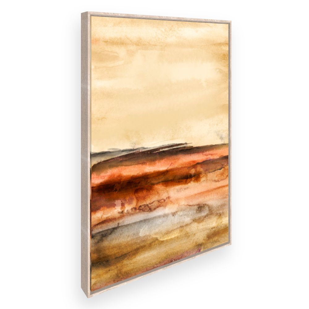 Toile Paysage abstrait chaleureux