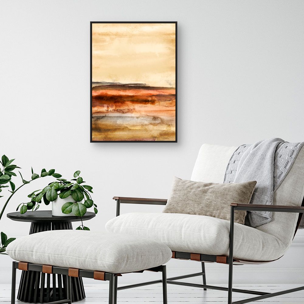 Tableau Paysage abstrait chaleureux