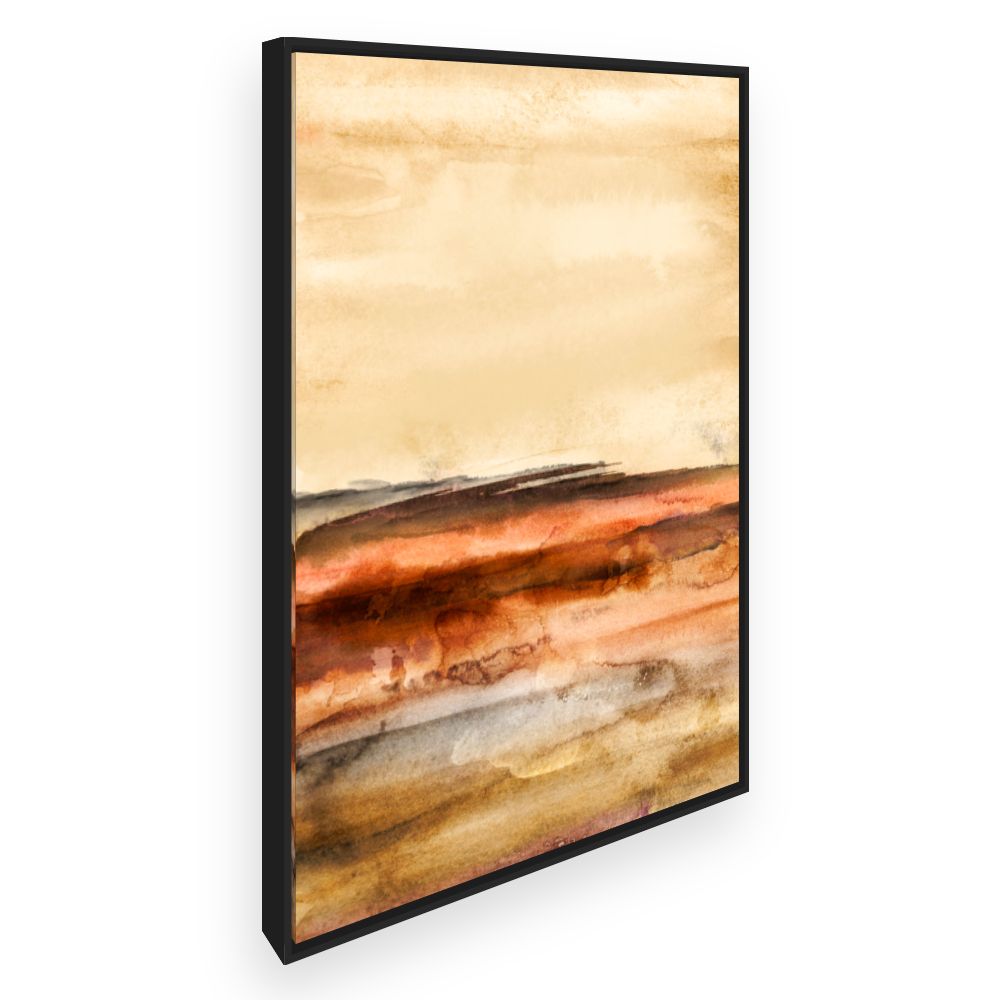 Toile Paysage abstrait chaleureux