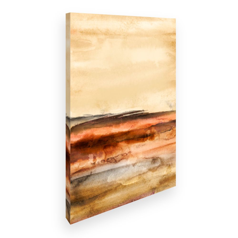 Toile Paysage abstrait chaleureux