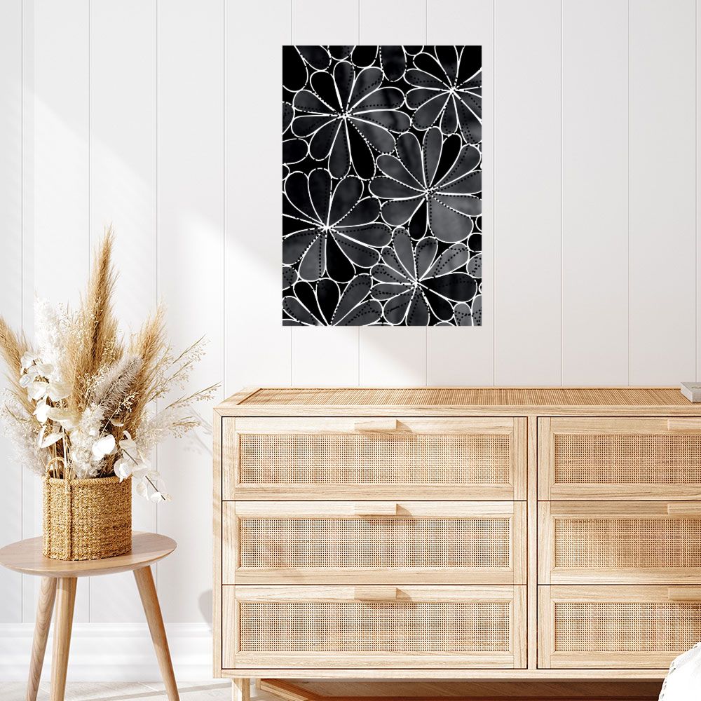 Affiche Fleurs abstraites