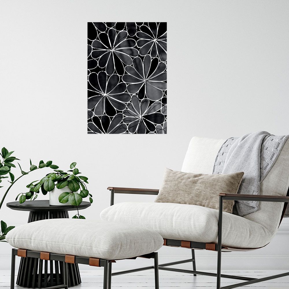 Affiche Fleurs abstraites