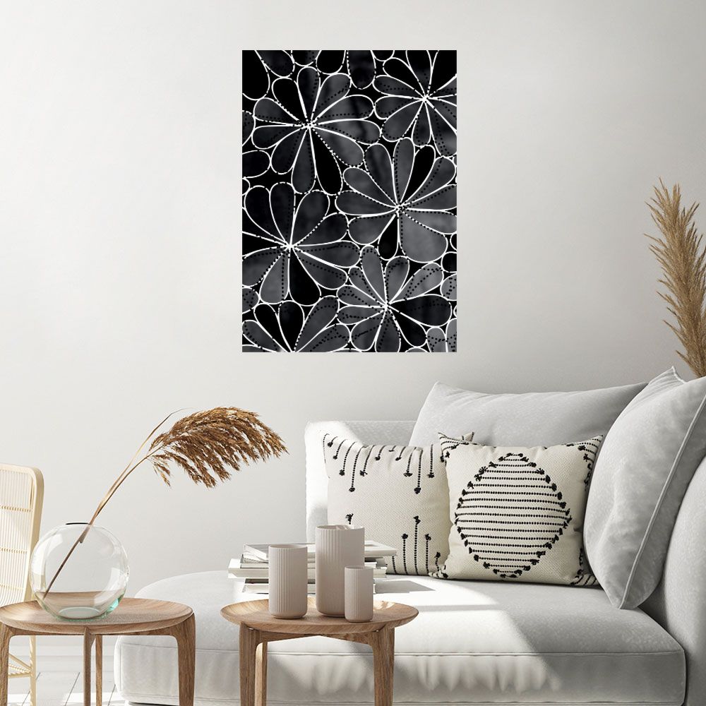Affiche Fleurs abstraites
