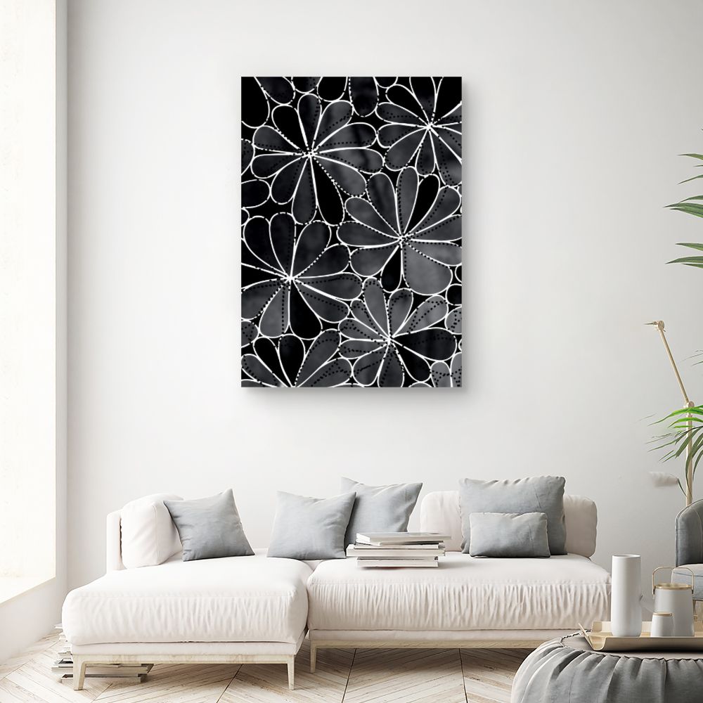 Tableau Fleurs abstraites