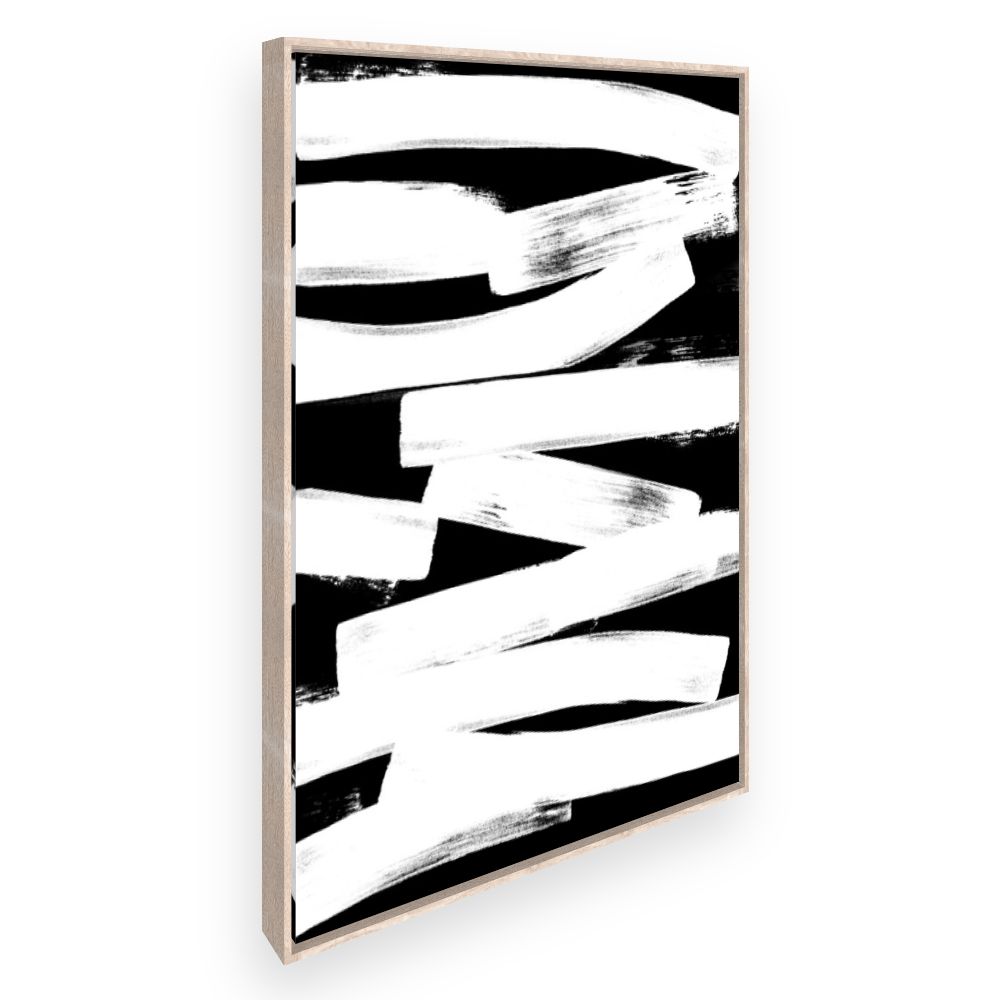 Toile Lignes abstraites contrastées
