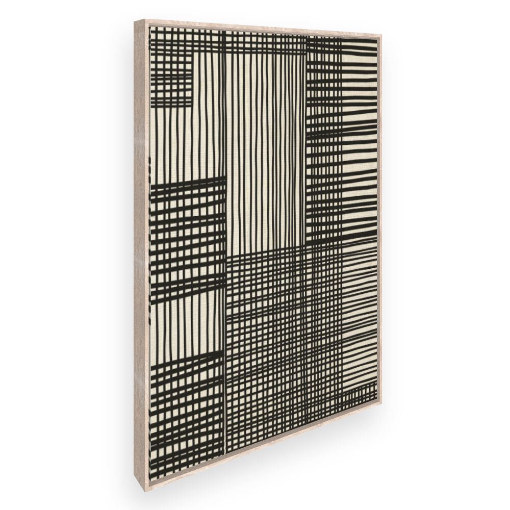 Toile Lignes croisées audacieuses