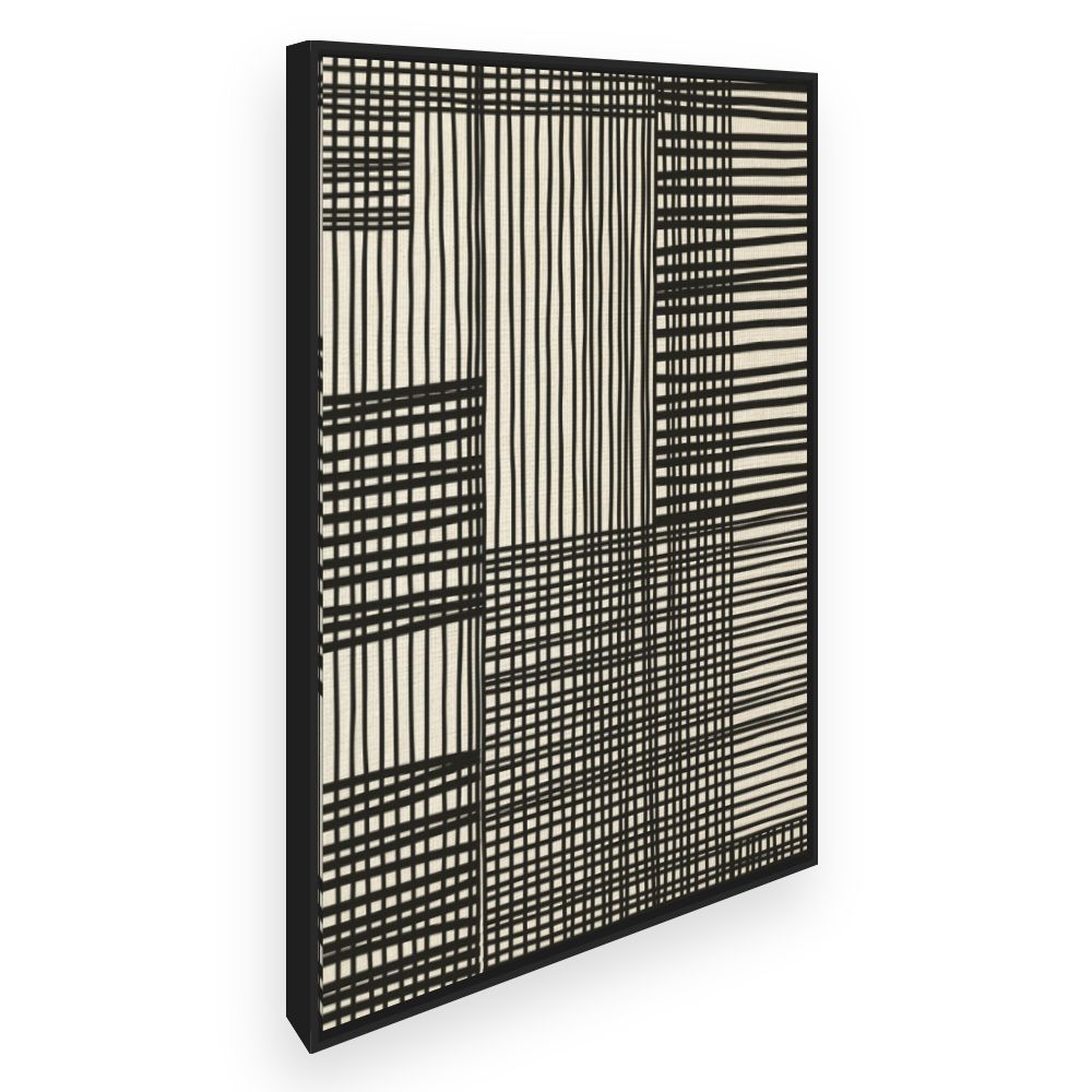 Toile Lignes croisées audacieuses