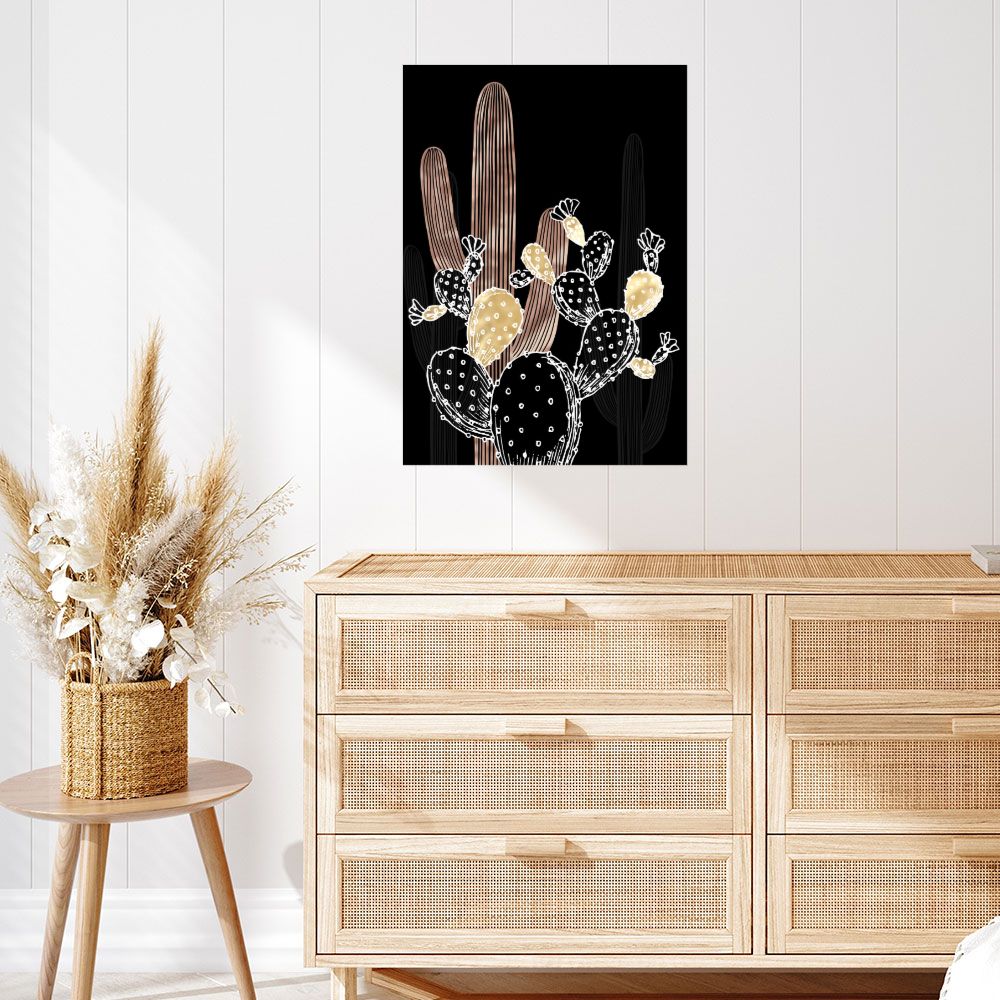 Affiche Cactus stylisés
