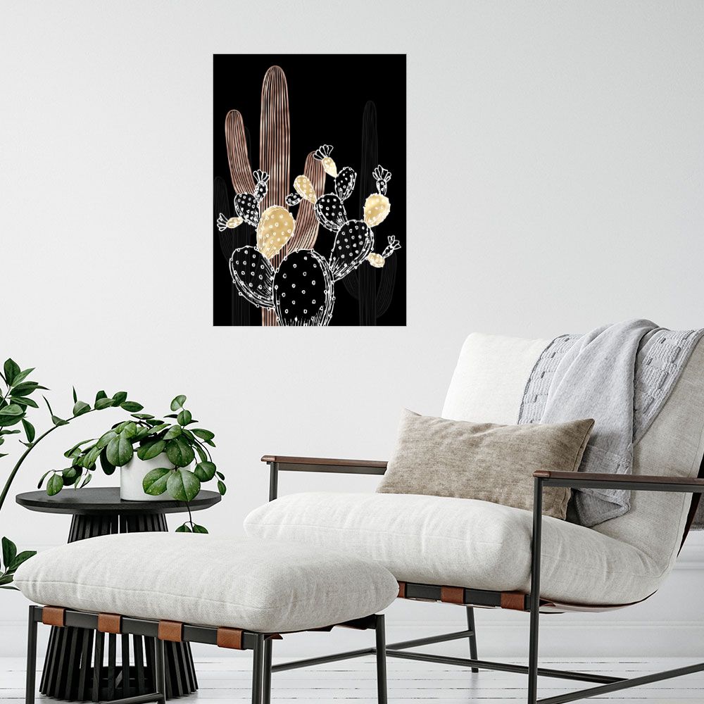 Affiche Cactus stylisés