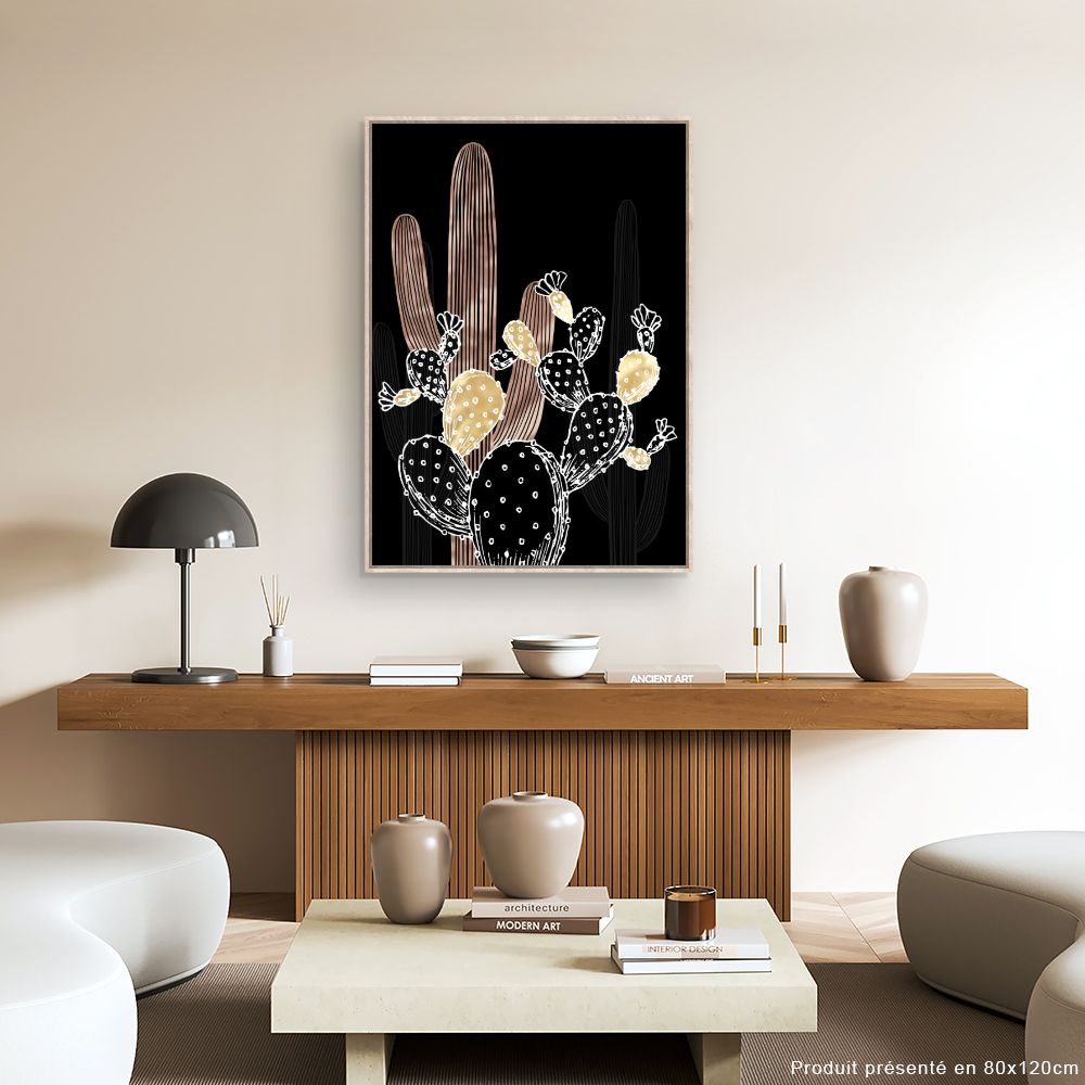 Tableau Cactus stylisés