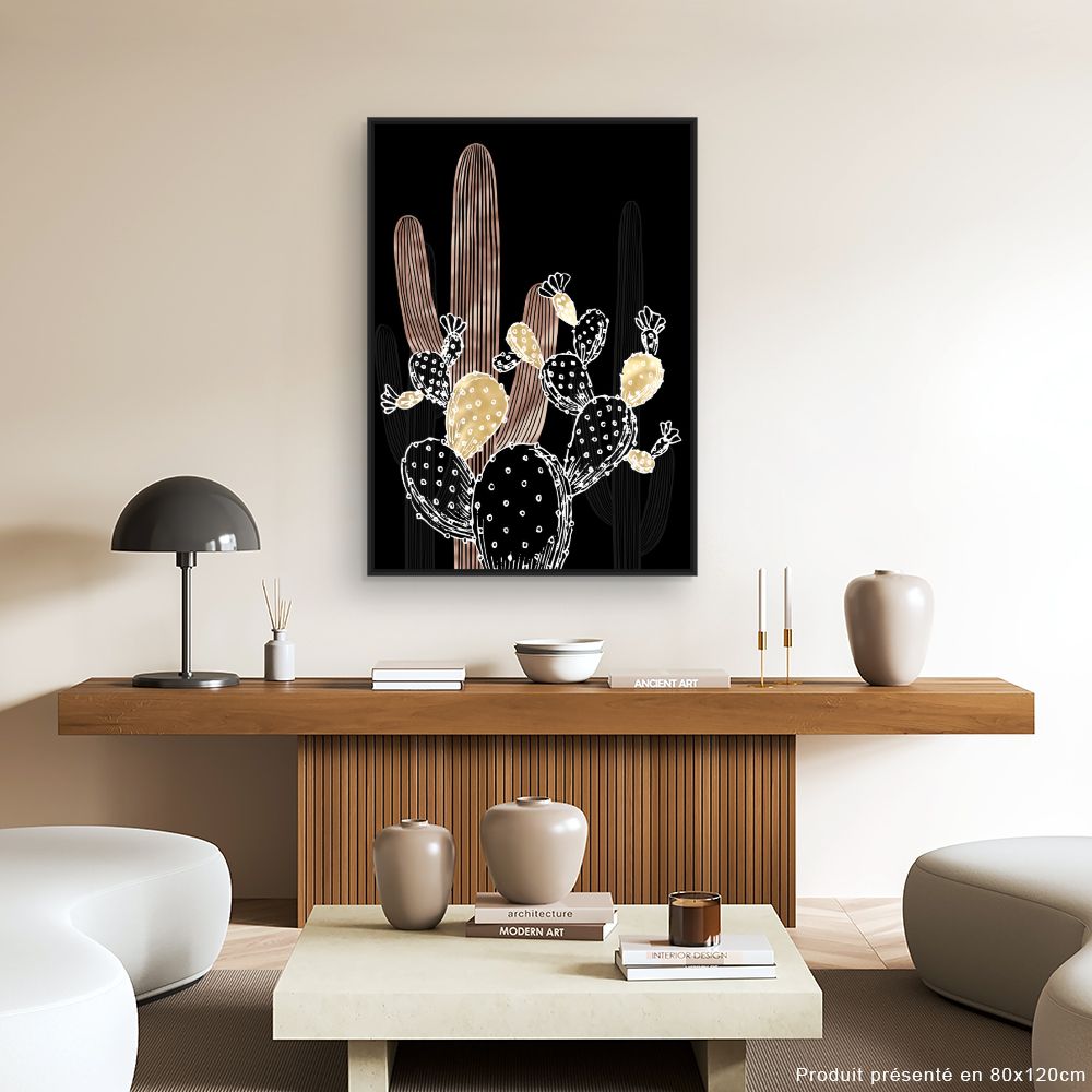 Tableau Cactus stylisés