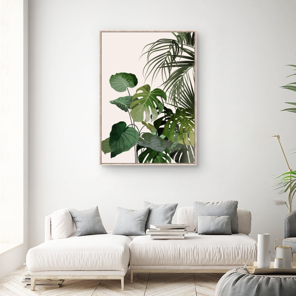 Tableau Feuilles tropicales exotiques