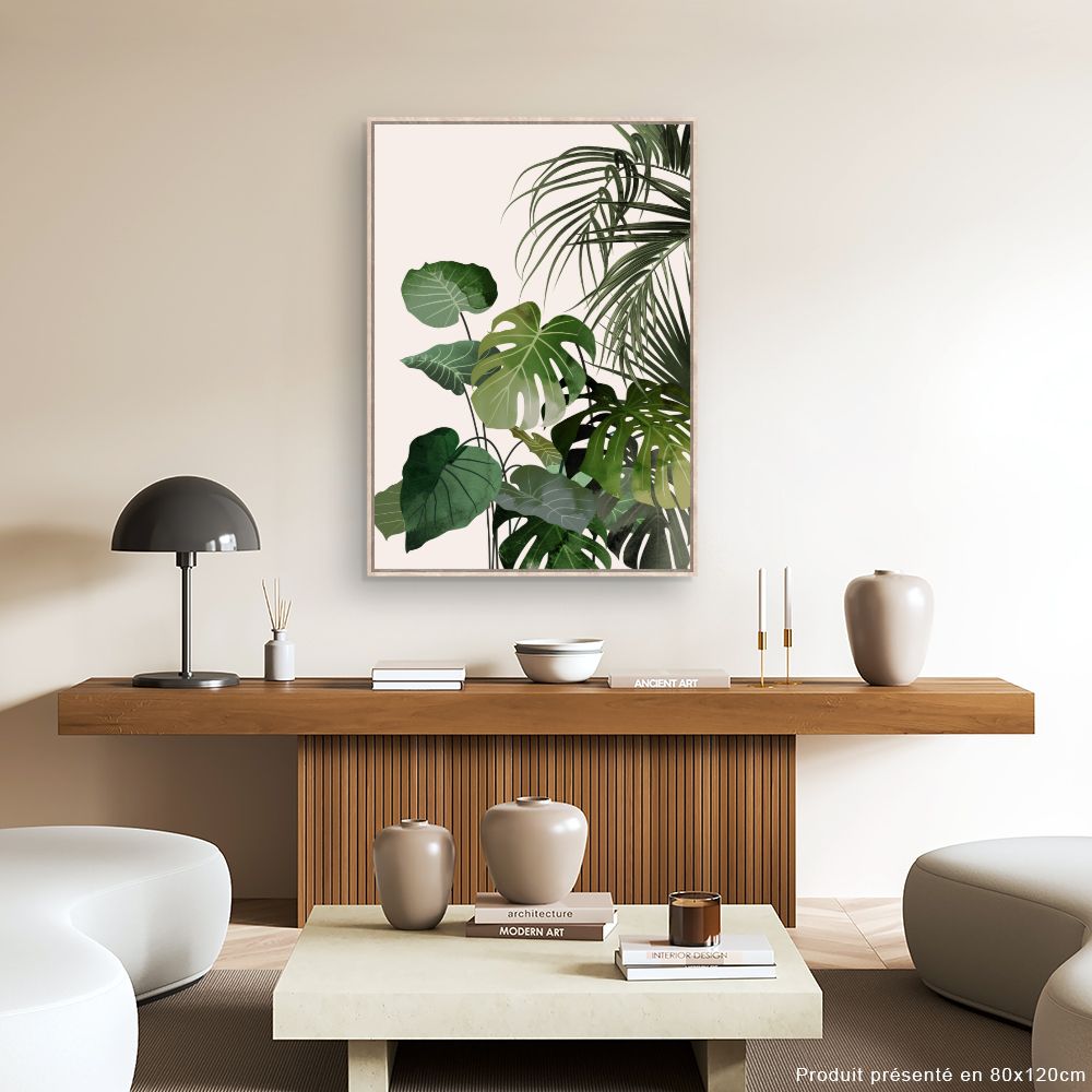 Tableau Feuilles tropicales exotiques