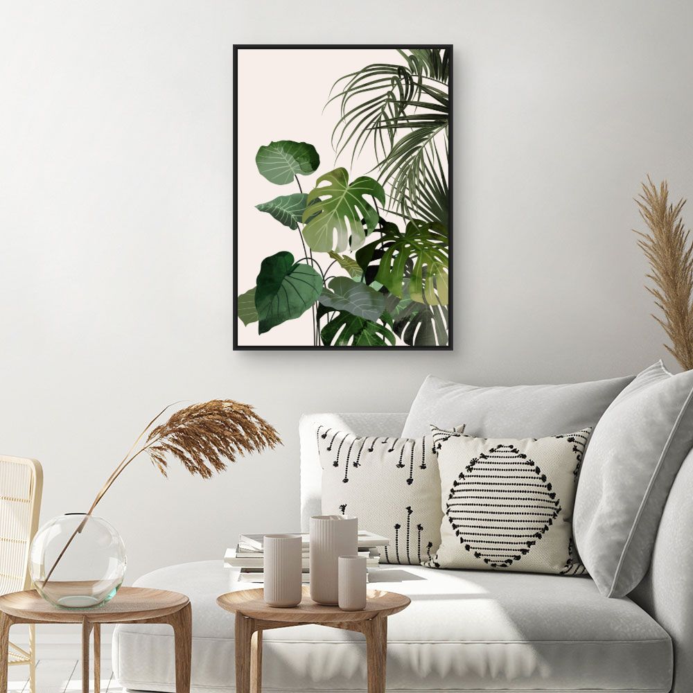Tableau Feuilles tropicales exotiques