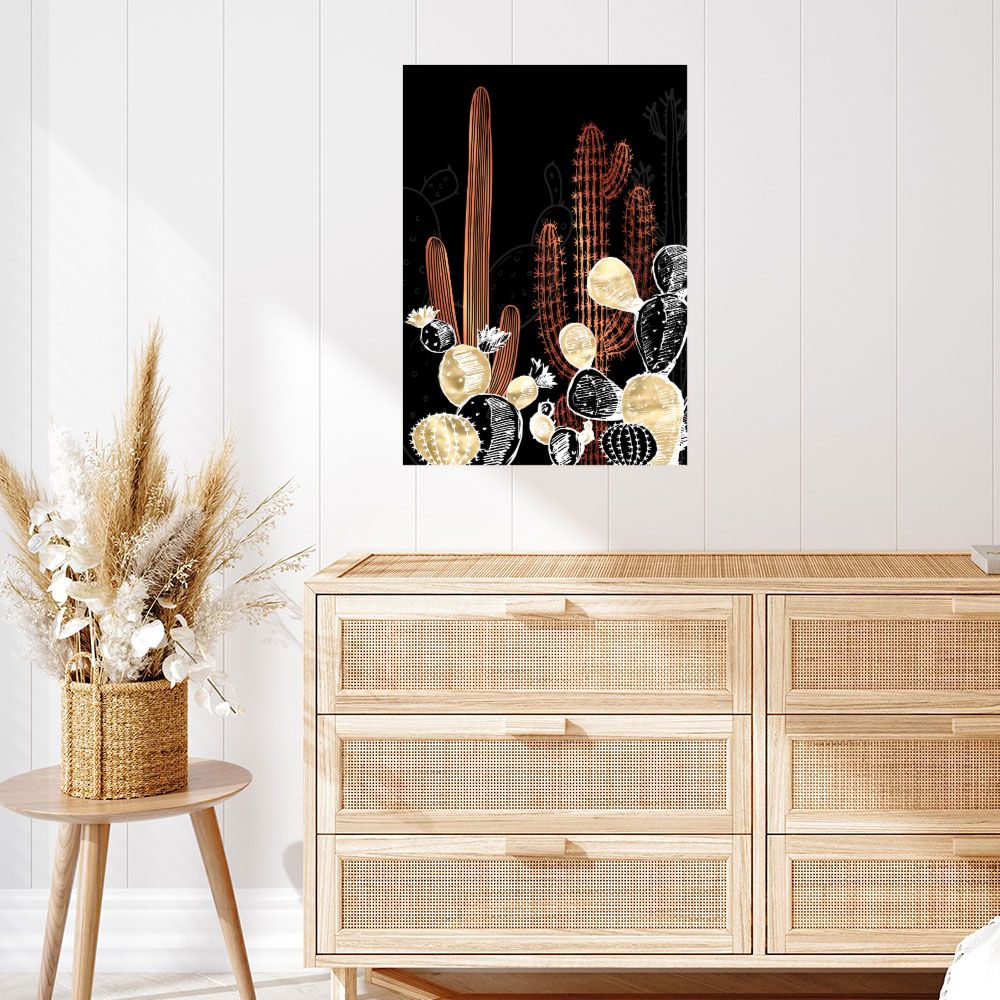 Affiche Cactus lumineux