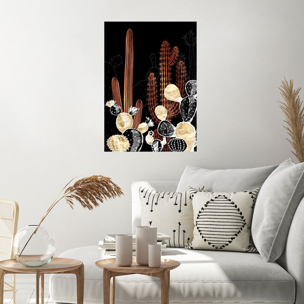 Affiche Cactus lumineux