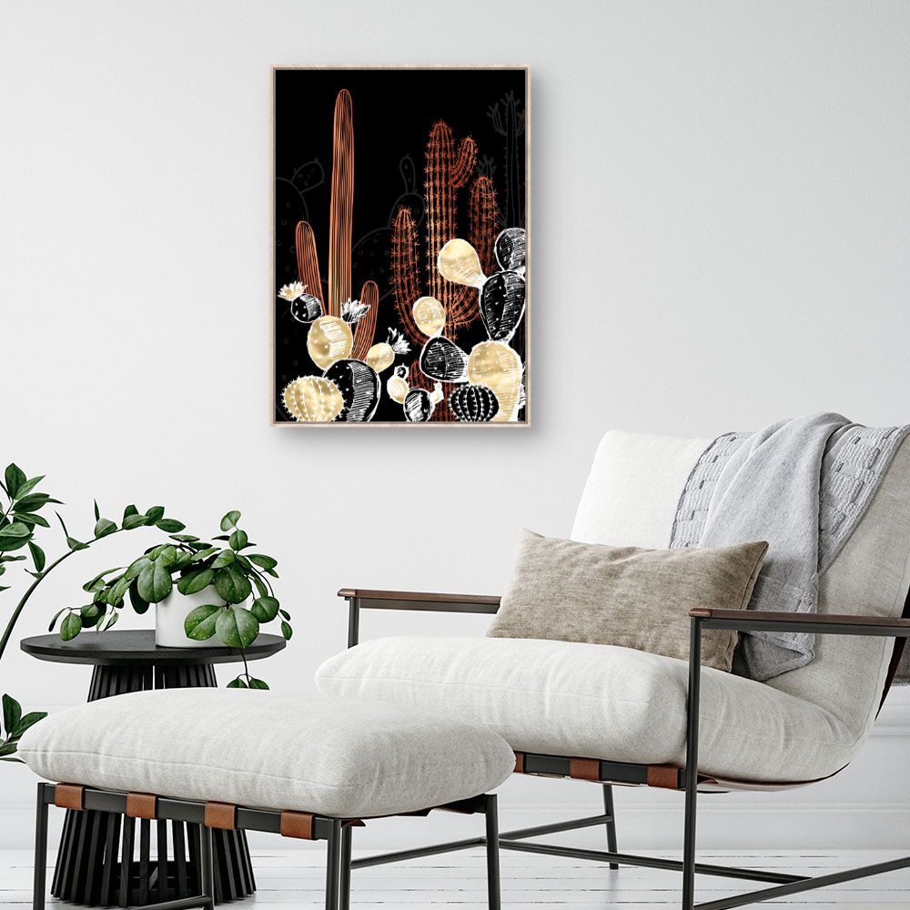 Tableau Cactus lumineux