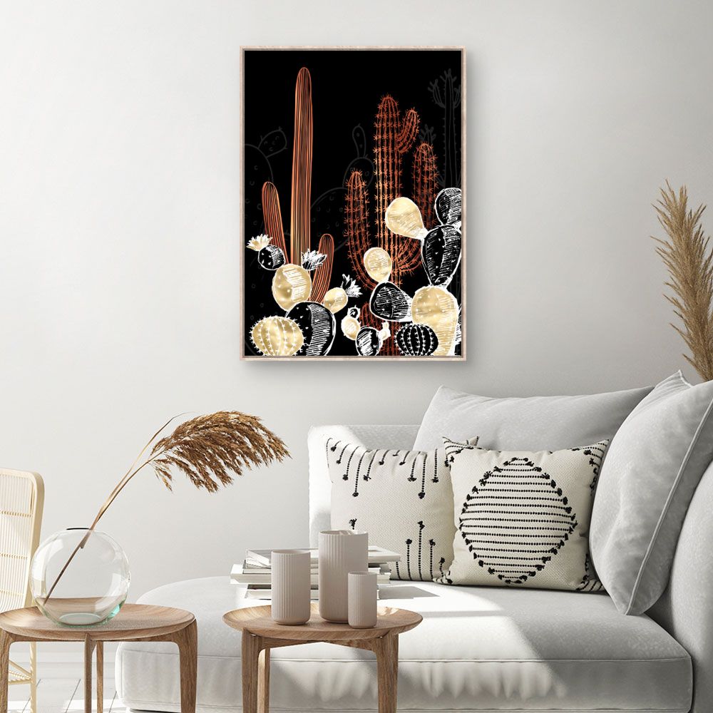 Tableau Cactus lumineux