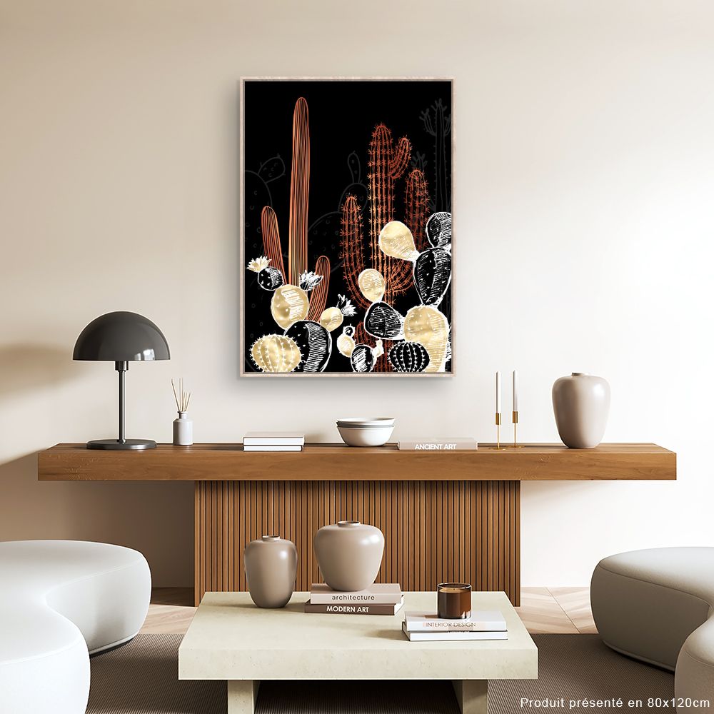 Tableau Cactus lumineux
