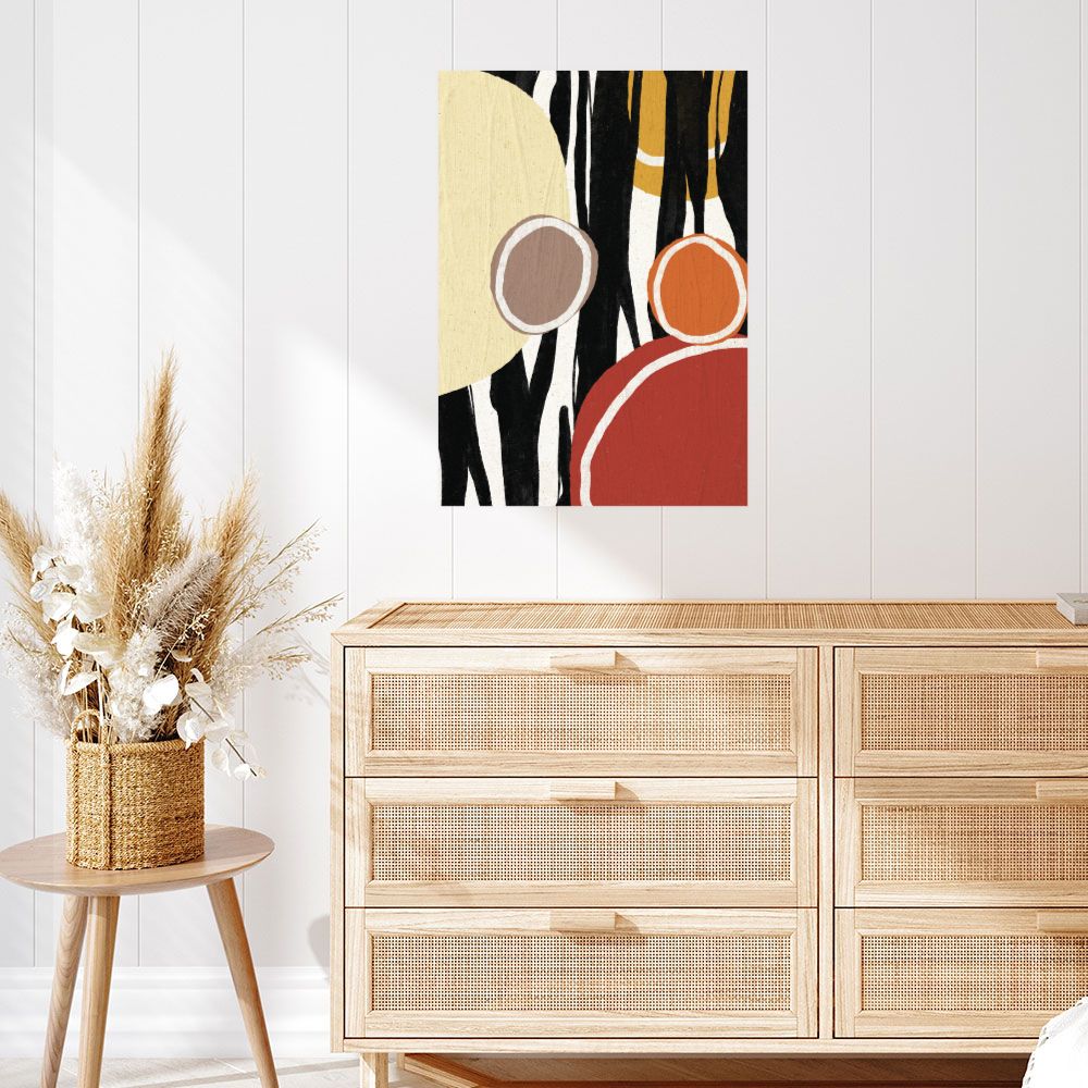 Affiche Cercles abstraits colorés