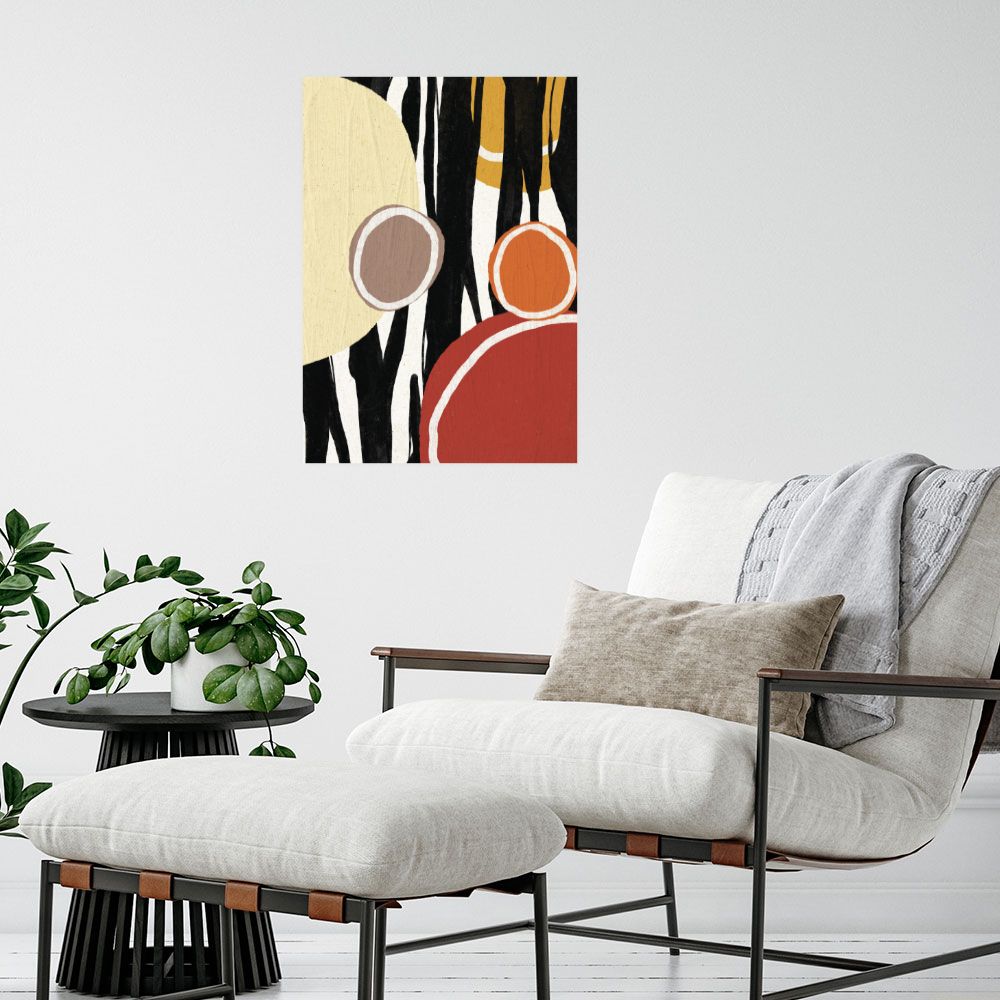 Affiche Cercles abstraits colorés