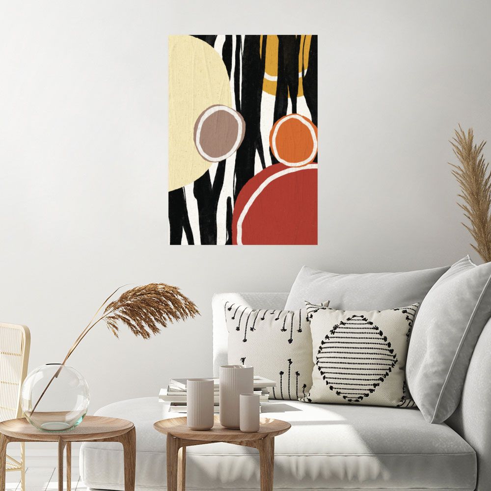 Affiche Cercles abstraits colorés