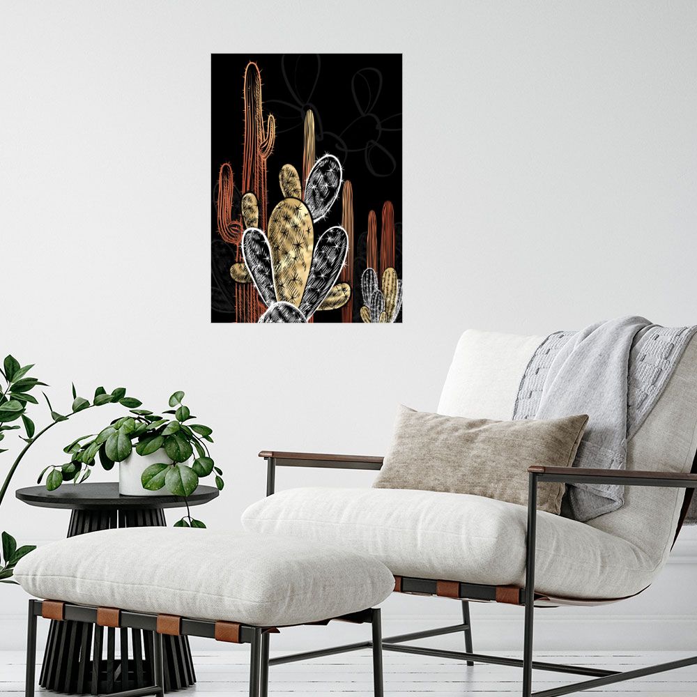 Affiche Cactus élégants