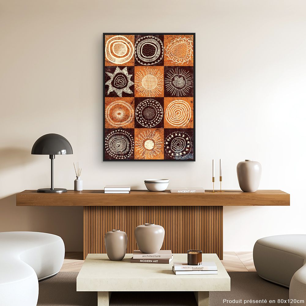 Tableau Cercles ethniques vibrants