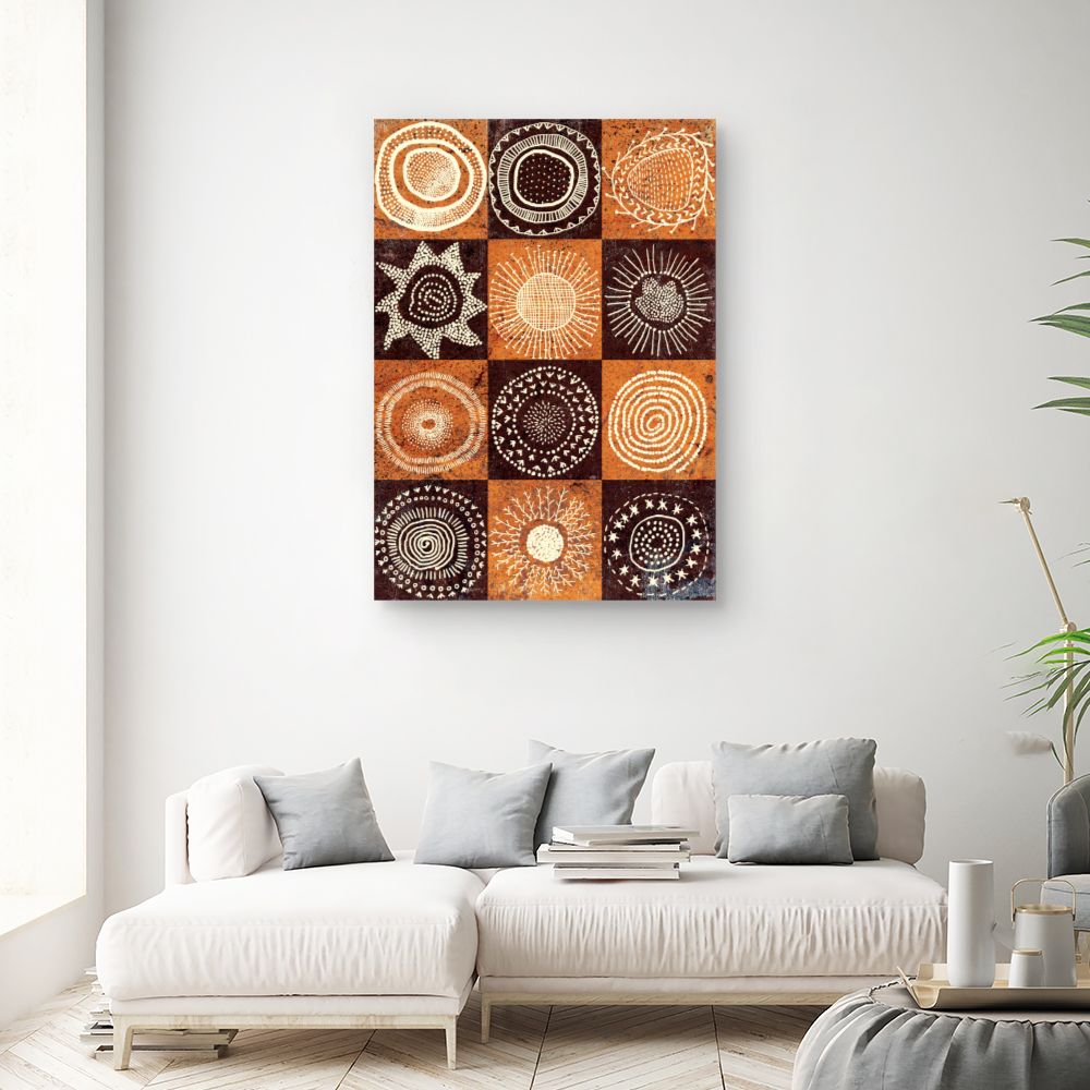 Tableau Cercles ethniques vibrants