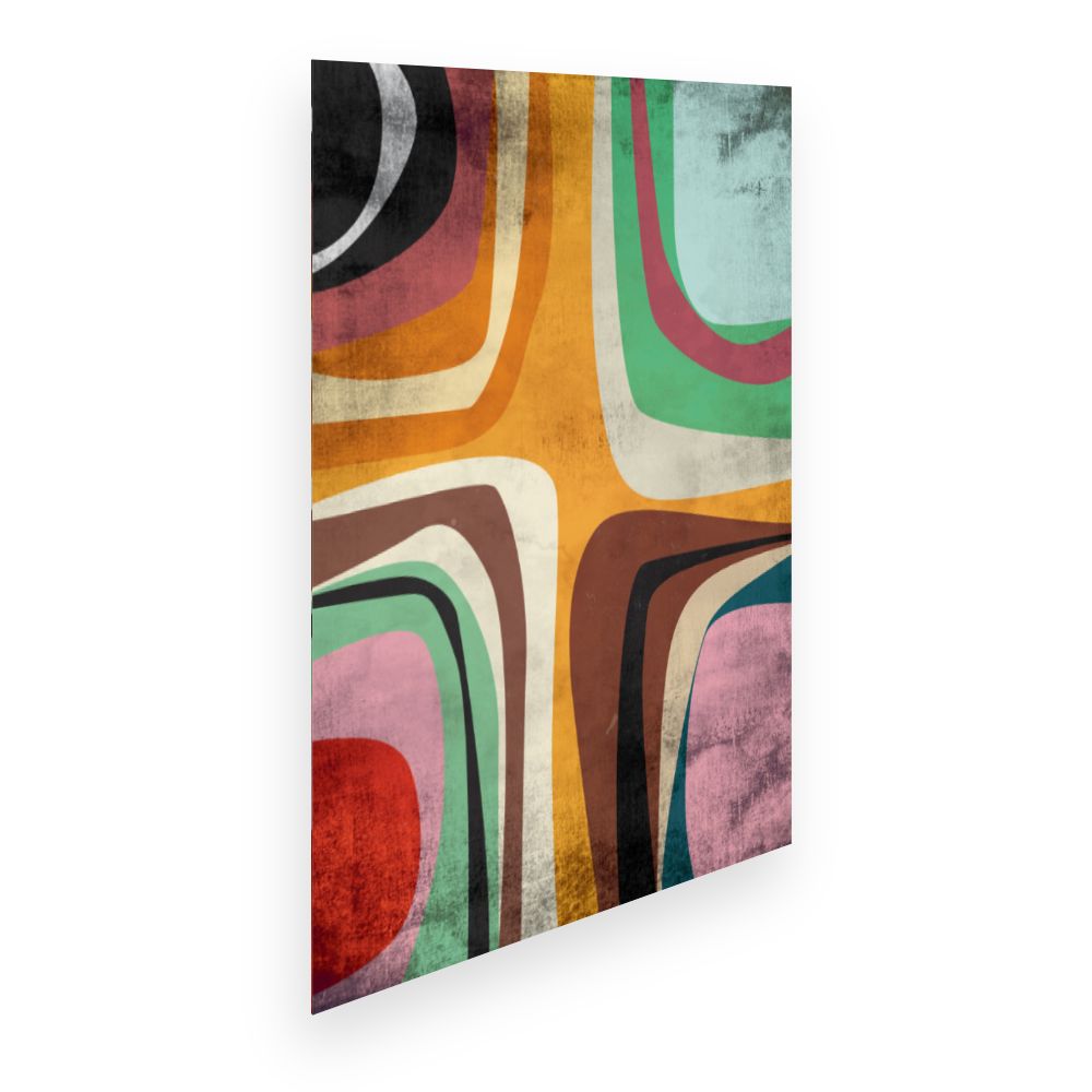 Affiche Formes rétro vibrantes