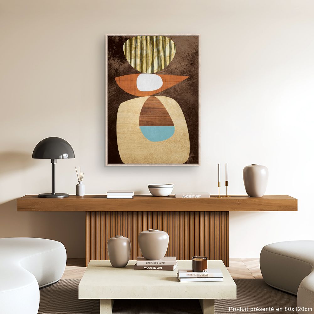 Tableau Formes abstraites colorées