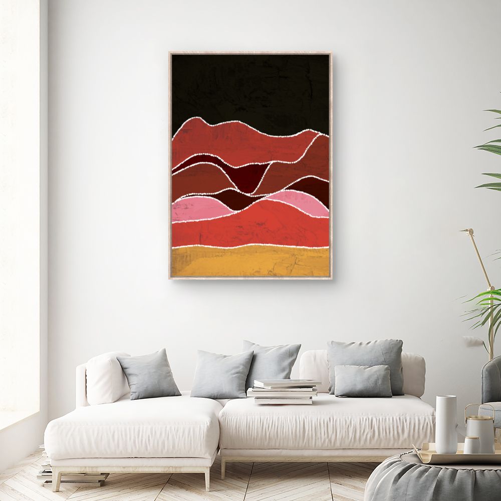 Tableau Ondes colorées vibrantes