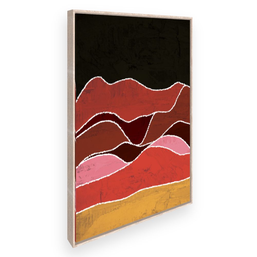 Toile Ondes colorées vibrantes