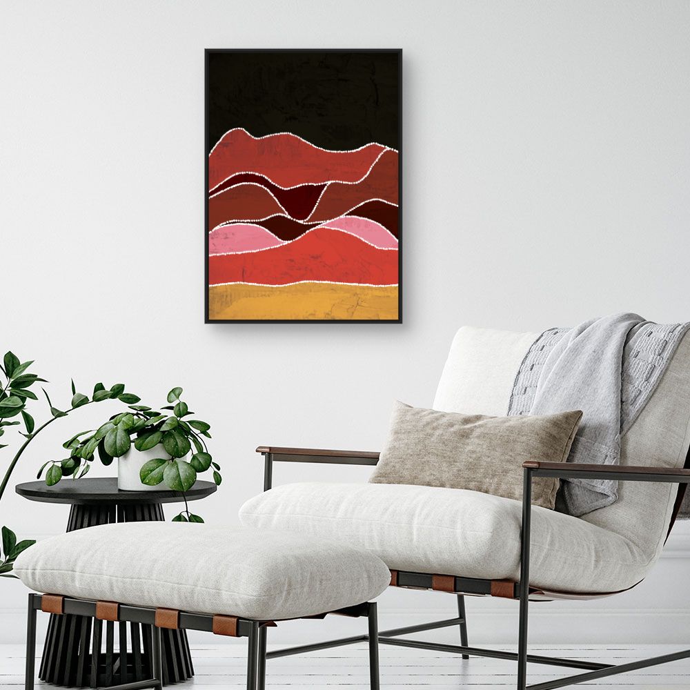 Tableau Ondes colorées vibrantes