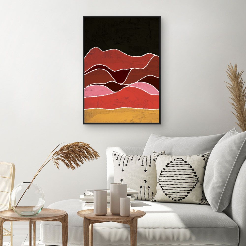 Tableau Ondes colorées vibrantes