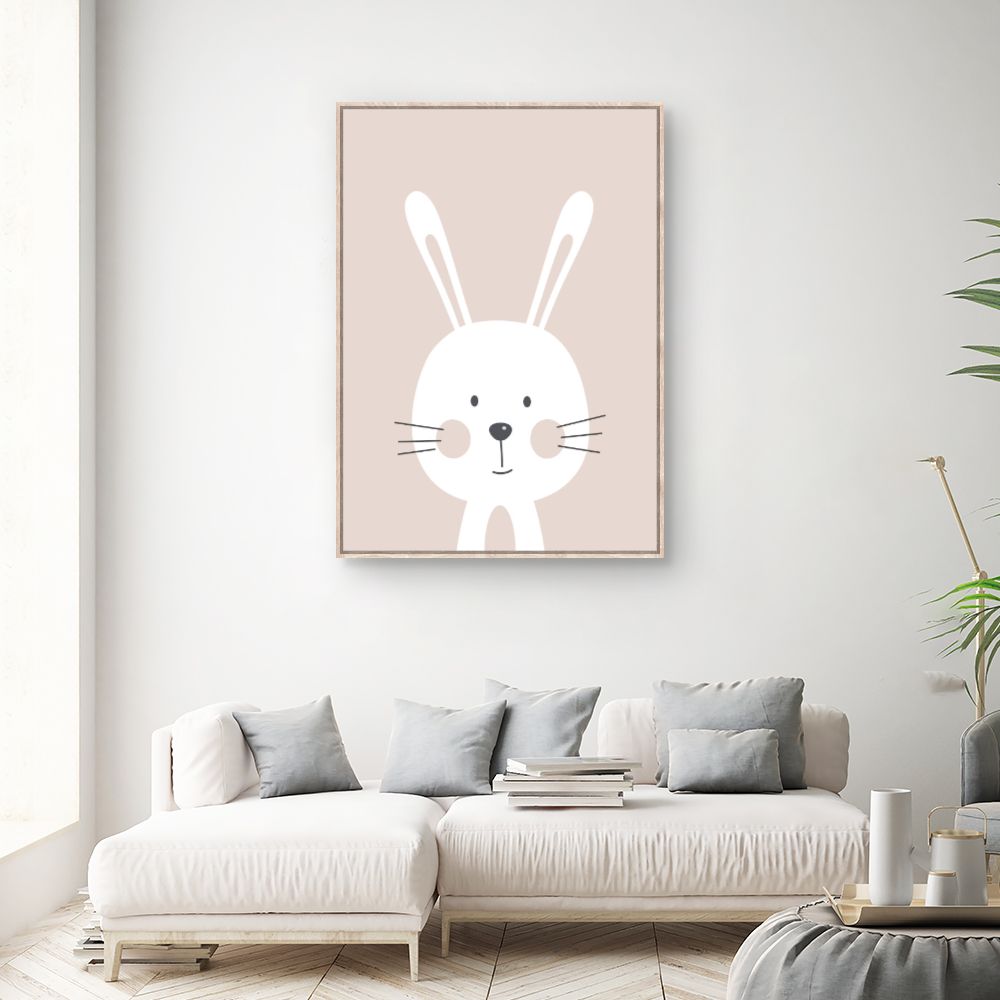 Tableau Lapin minimaliste