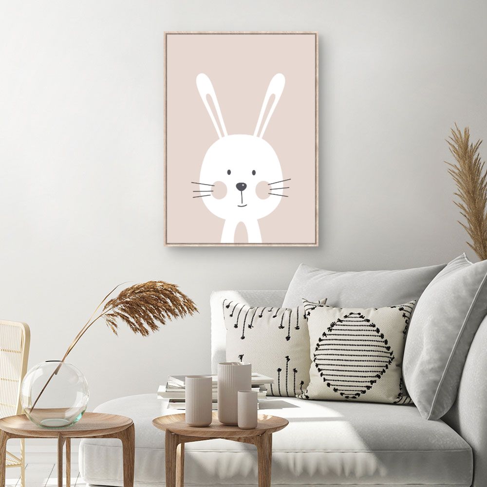Tableau Lapin minimaliste