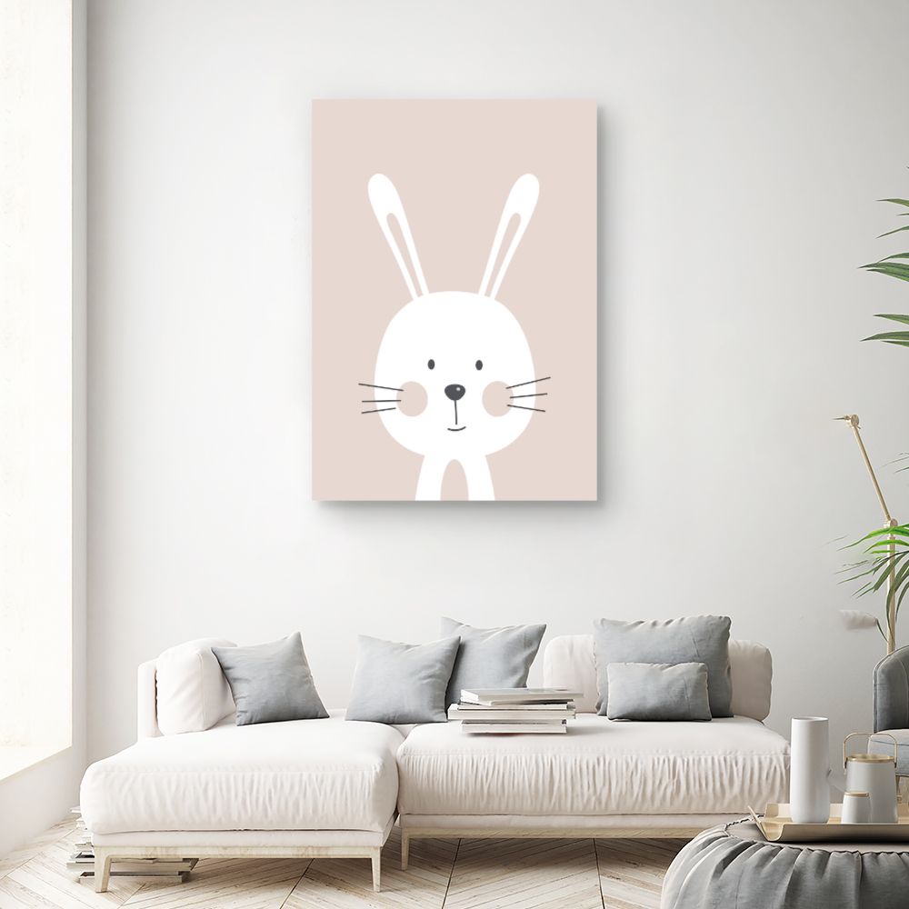 Tableau Lapin minimaliste