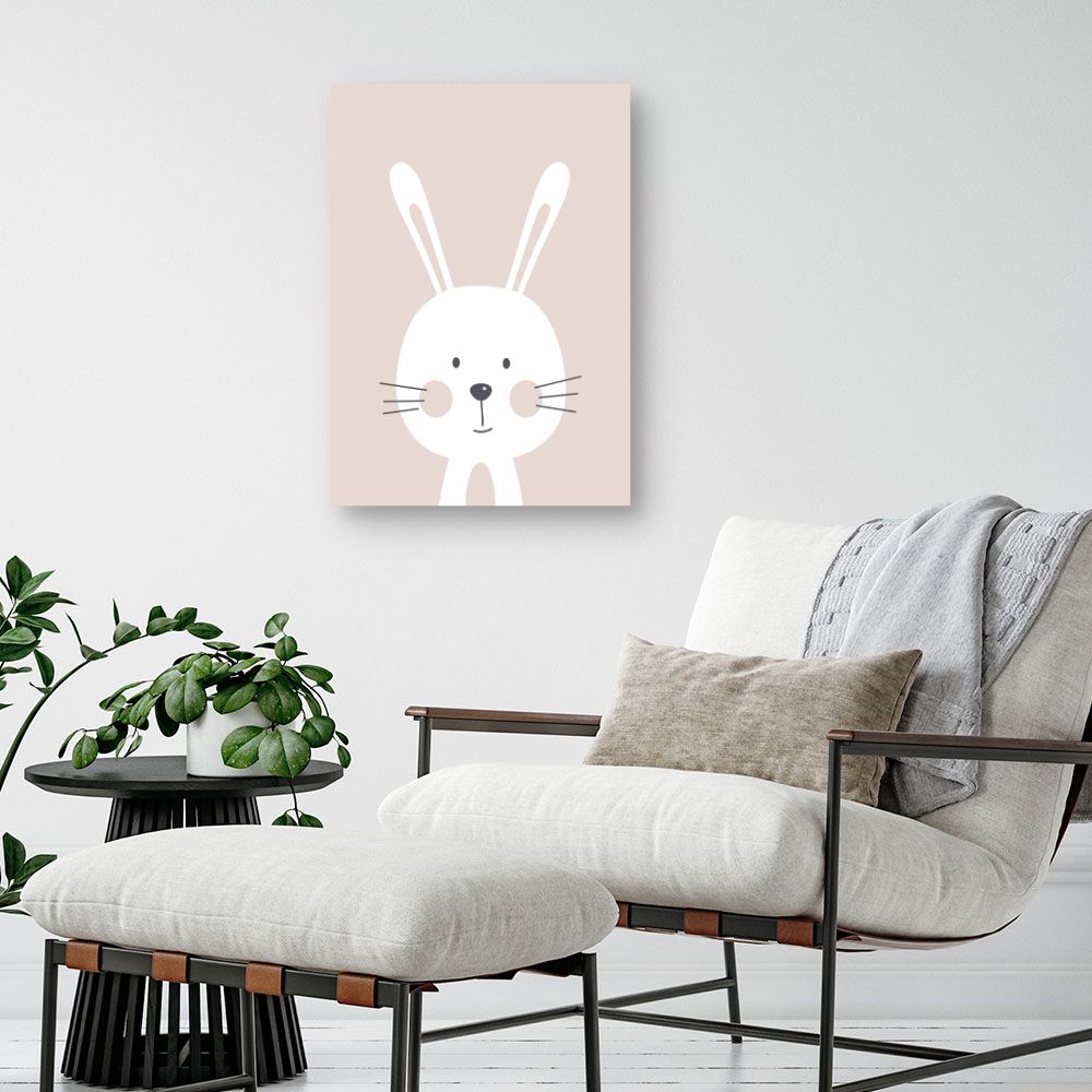 Tableau Lapin minimaliste