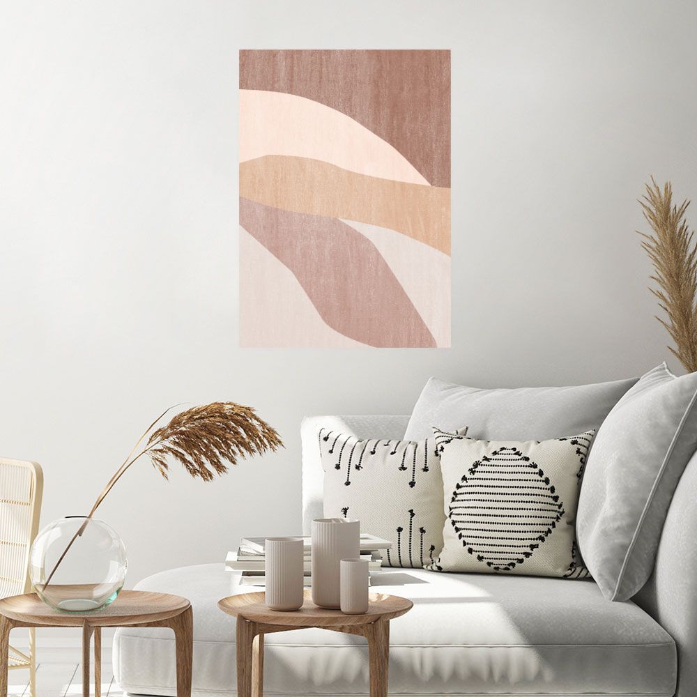 Affiche Formes abstraites douces