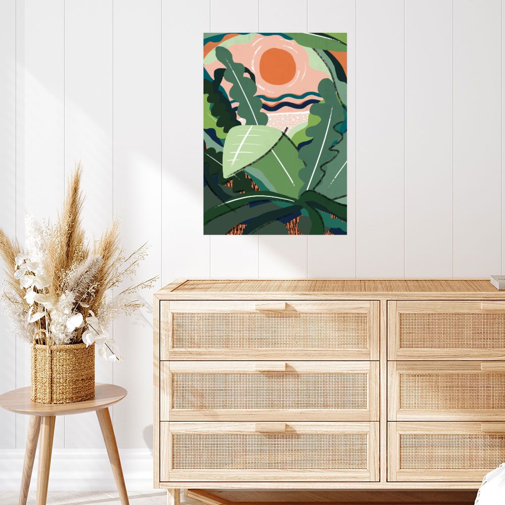 Affiche Feuillage exotique