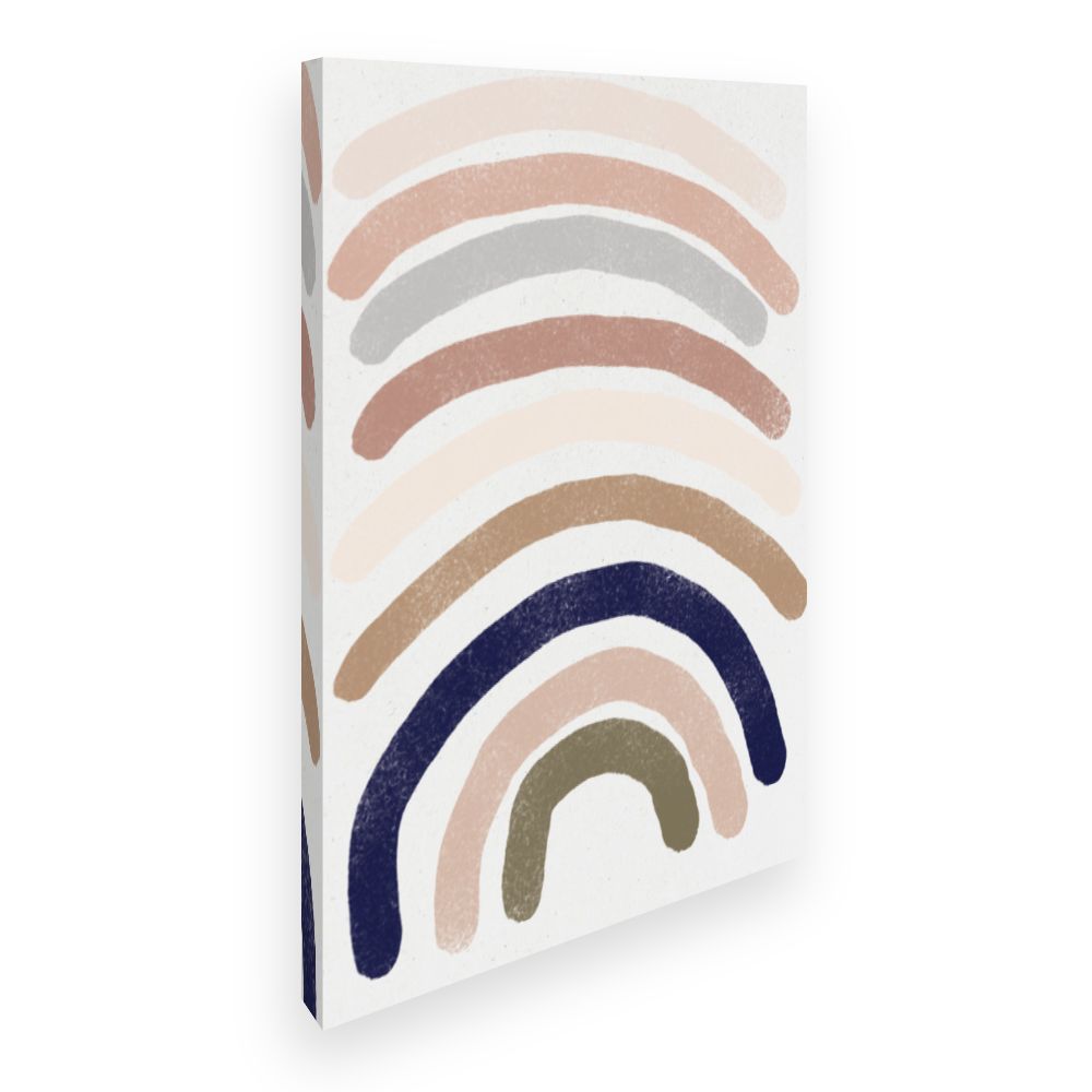 Toile Arc-en-ciel pastel