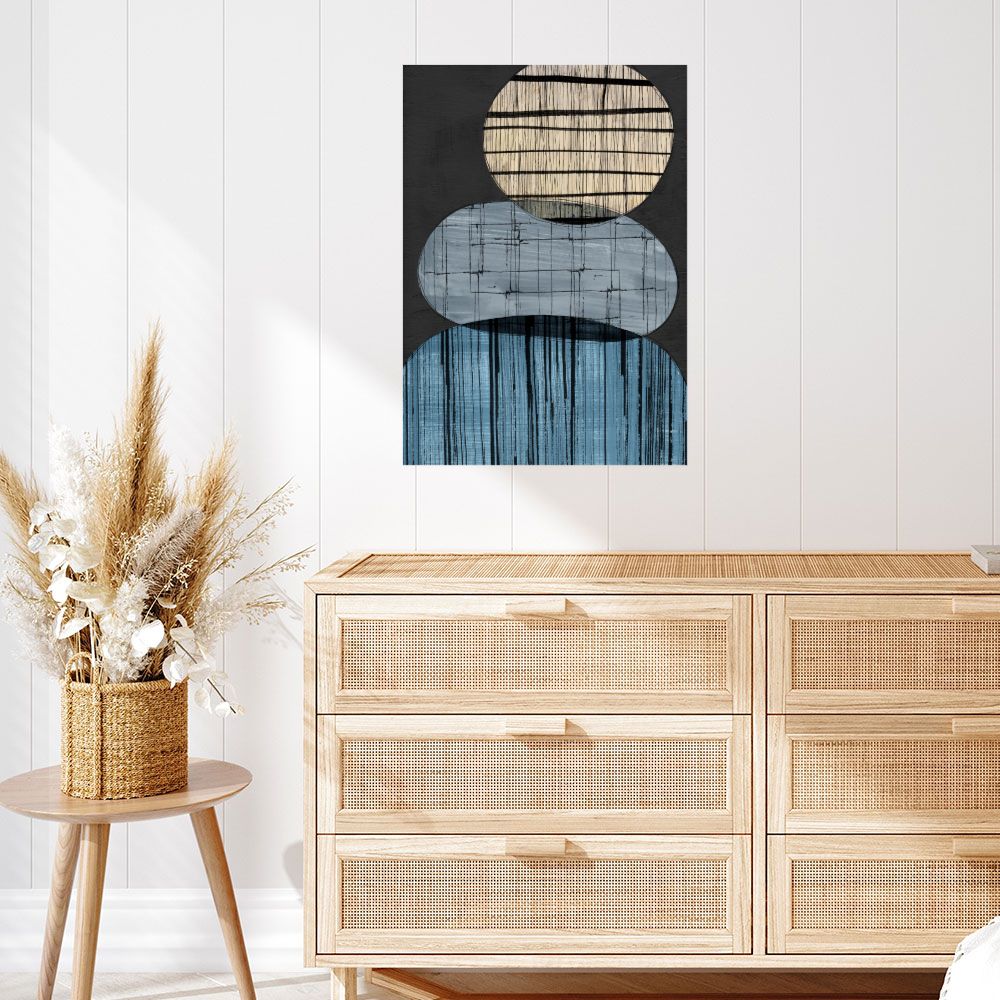 Affiche Cercles superposés artistiques