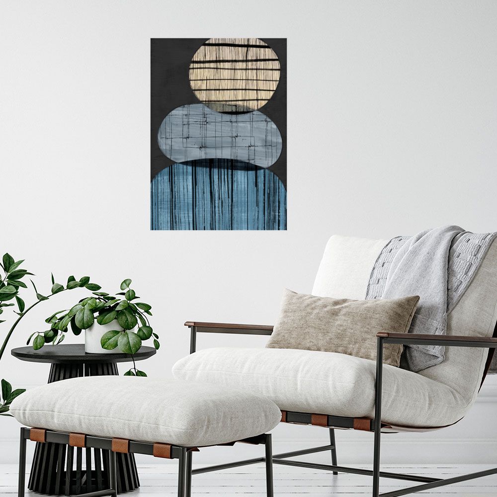 Affiche Cercles superposés artistiques