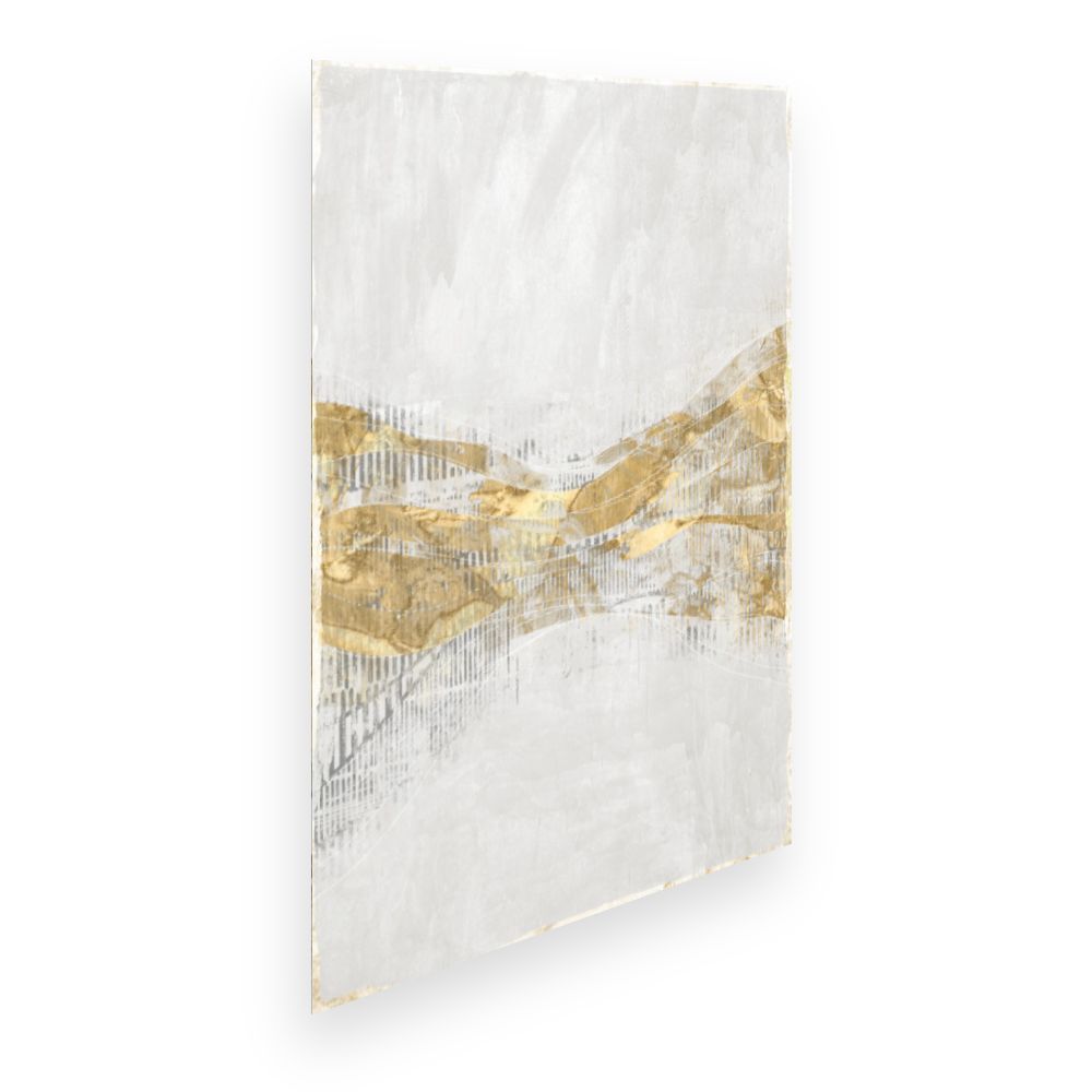 Affiche Paysage doré abstrait