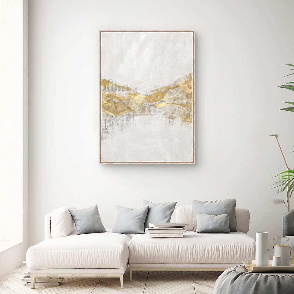 Tableau Vagues dorées